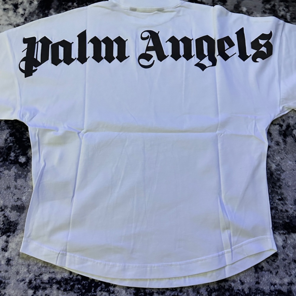 PALM ANGELS OVERSIZED BACK PRINT LOGO TSHIRT AUTHENTIC ALL SIZES ARE AVAILABLE - Picture 2 of 9